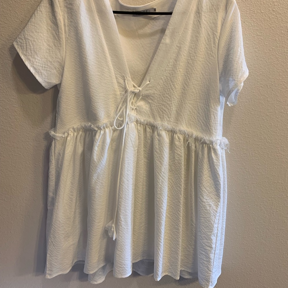 Hazel white Tshirt dress